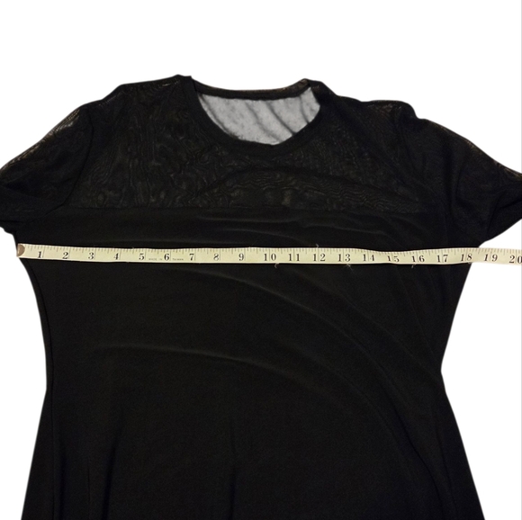 KamaliKulture Dress NORMA KAMALI Sheer Black Minimalist Long Sleeves Large Party - Picture 5 of 8